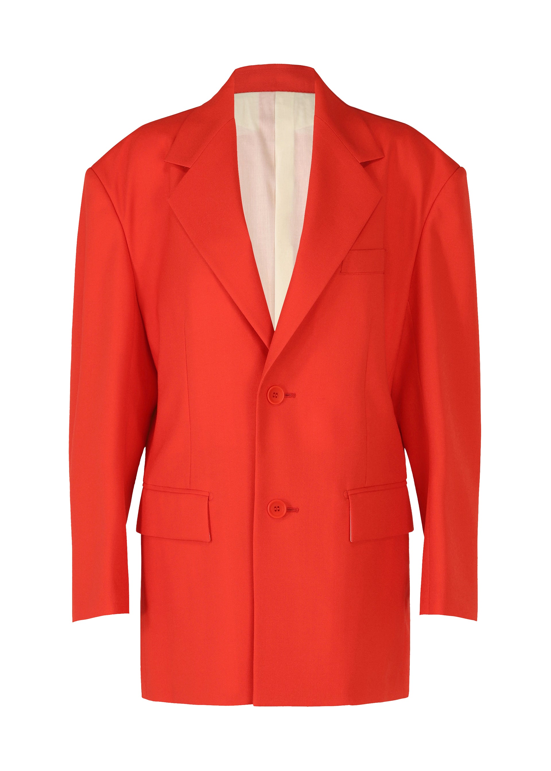 80s I.S. issey miyake ジップアップパーカー　赤　M 80s ISSEY MIYAKE 