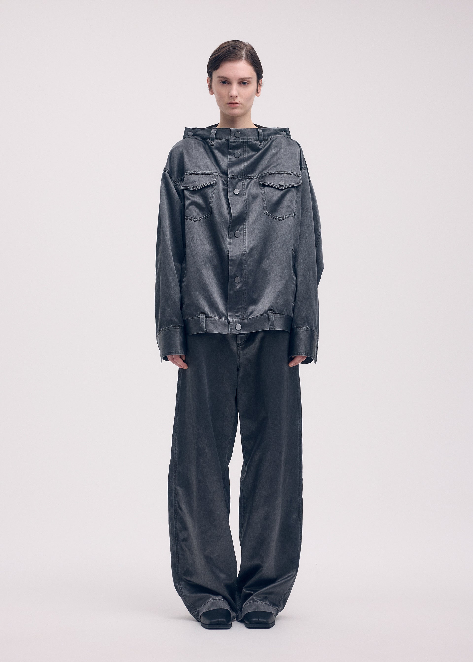 PSEUDO JEANS Jacket Charcoal