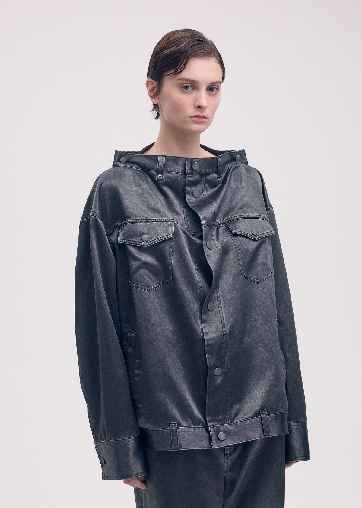 PSEUDO JEANS Jacket Charcoal