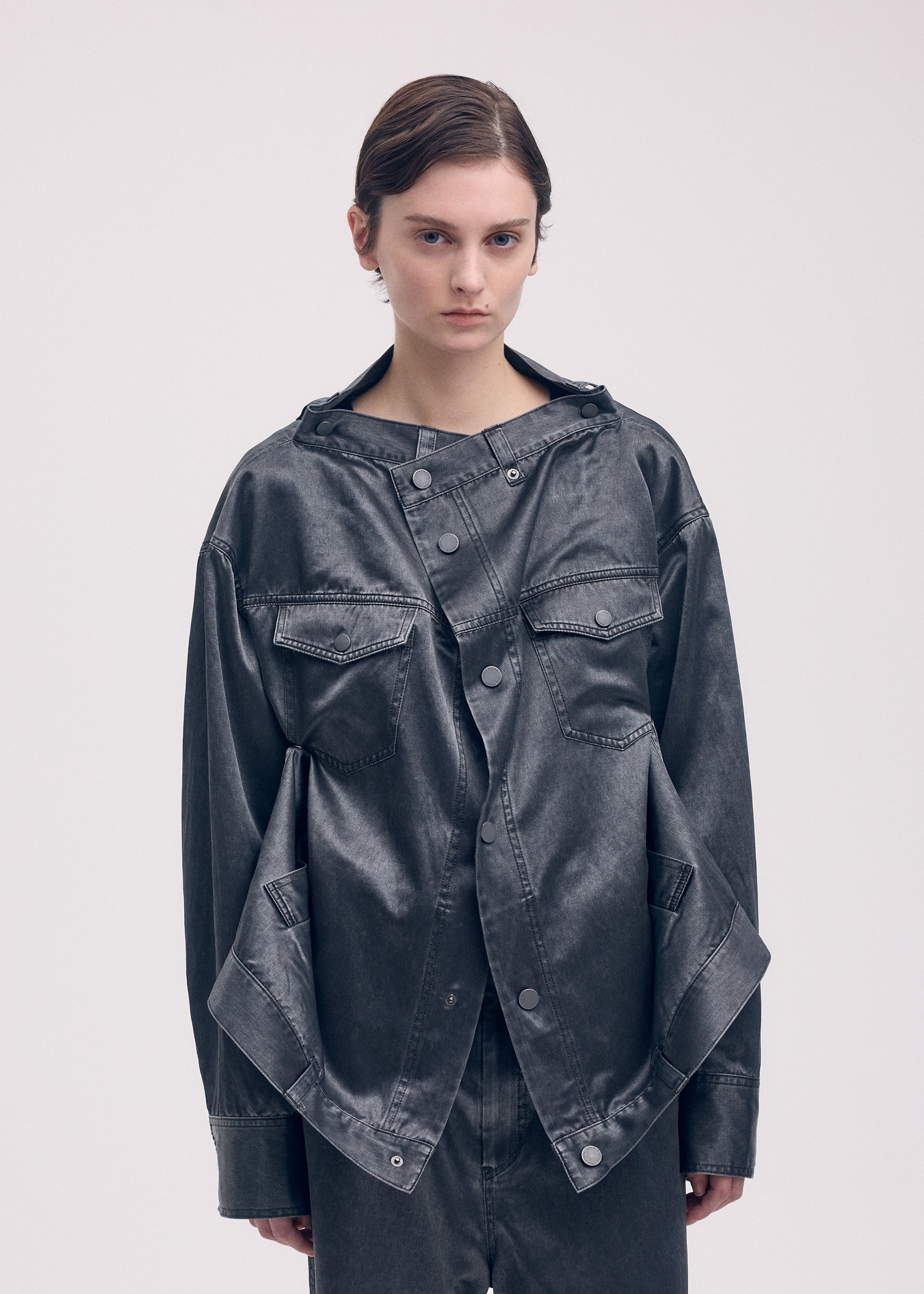 PSEUDO JEANS Jacket Charcoal