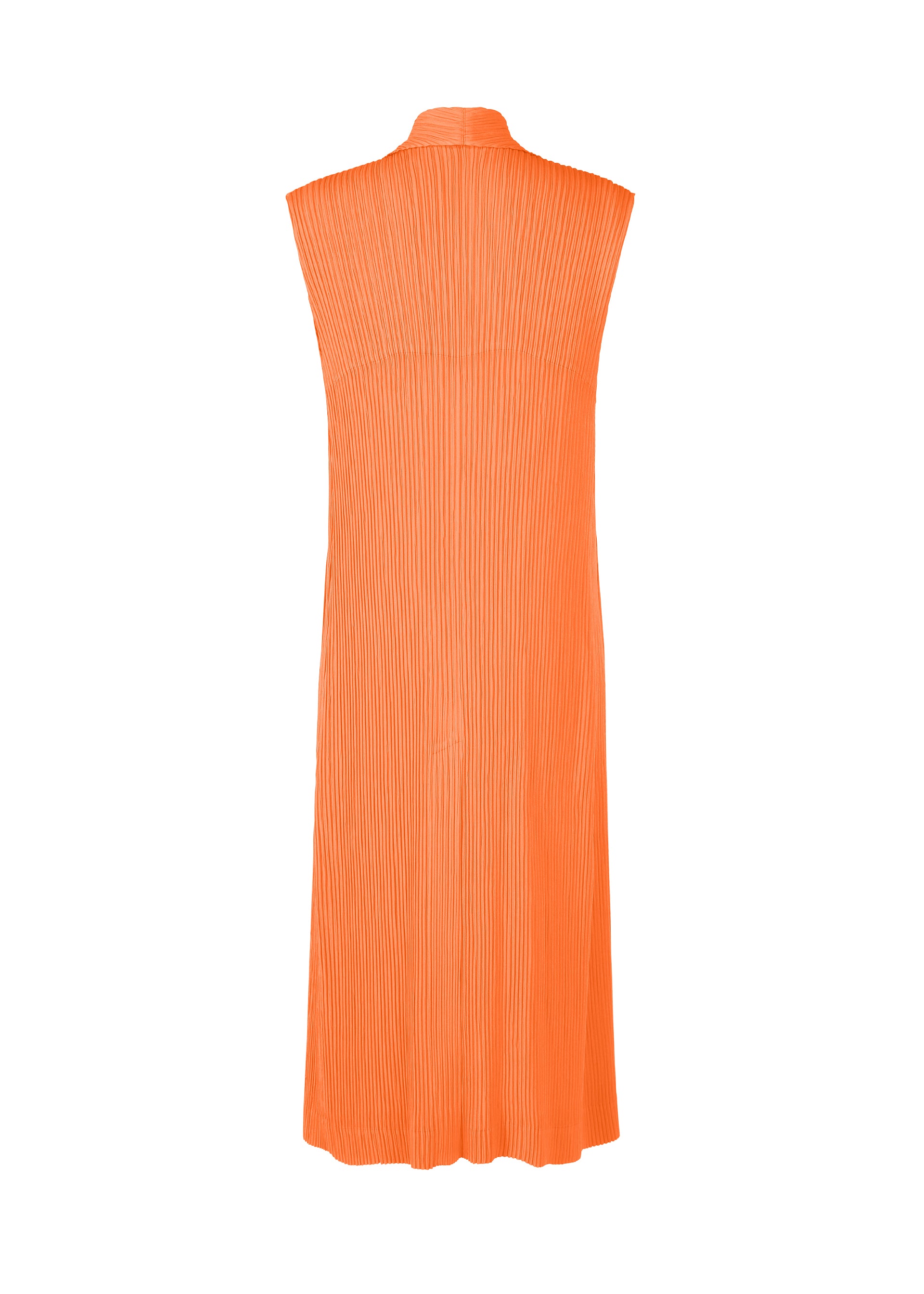 HATCHING PLEATS Vest Black