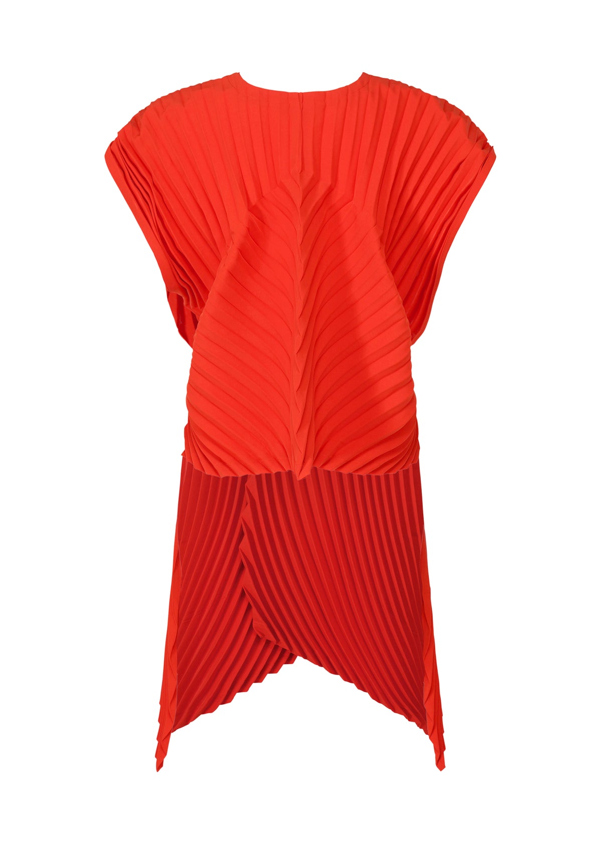 WAVE PLEATS Vest Red