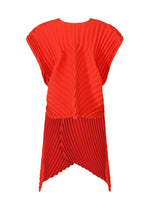 WAVE PLEATS Vest Red