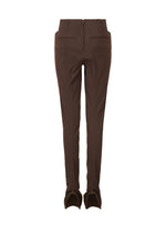 A detail shot of the Issey Miyake LIKE TORSO LIKE BLAZER trousers.
