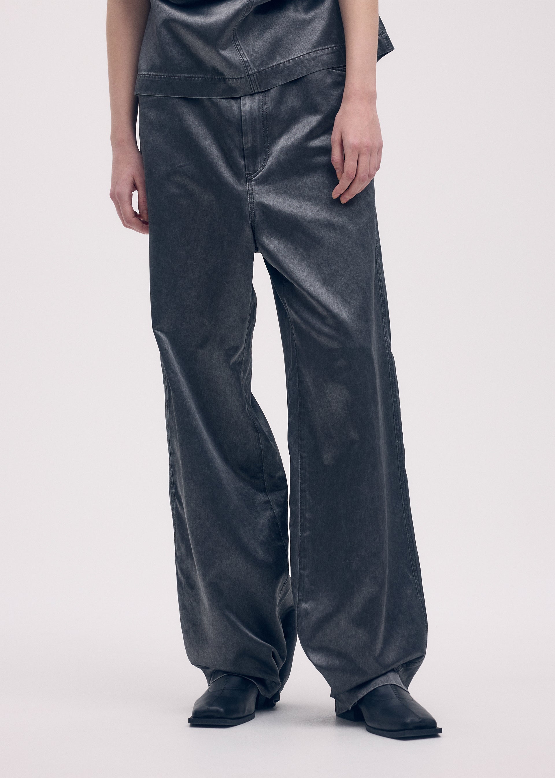 PSEUDO JEANS Trousers Charcoal