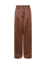 PSEUDO JEANS Trousers Brown