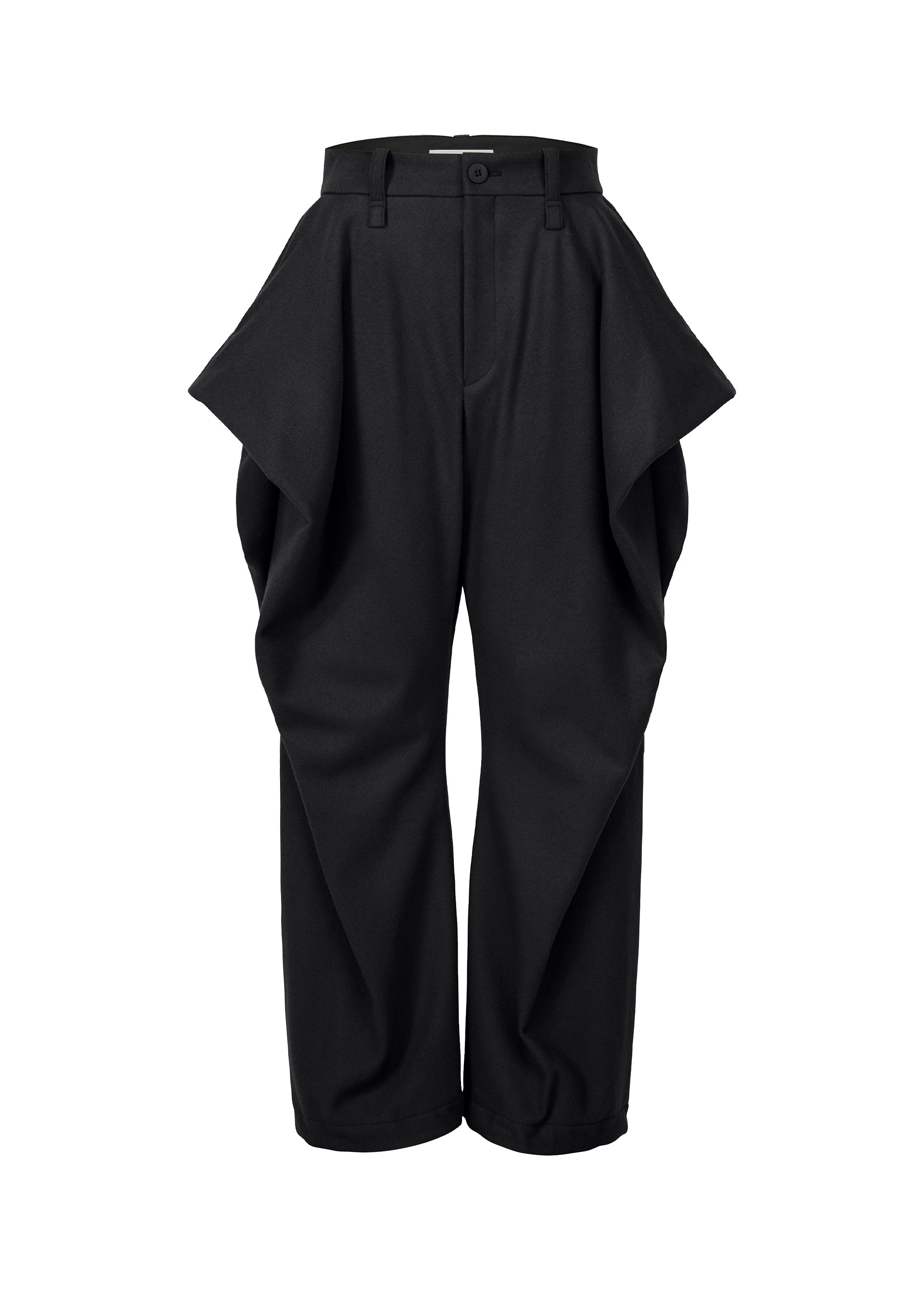 WOOL TWEED PANTS Trousers Black – ISSEY MIYAKE EU