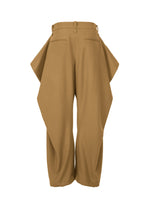 A detail shot of the Issey Miyake WOOL TWEED PANTS trousers.