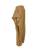 A detail shot of the Issey Miyake WOOL TWEED PANTS trousers.