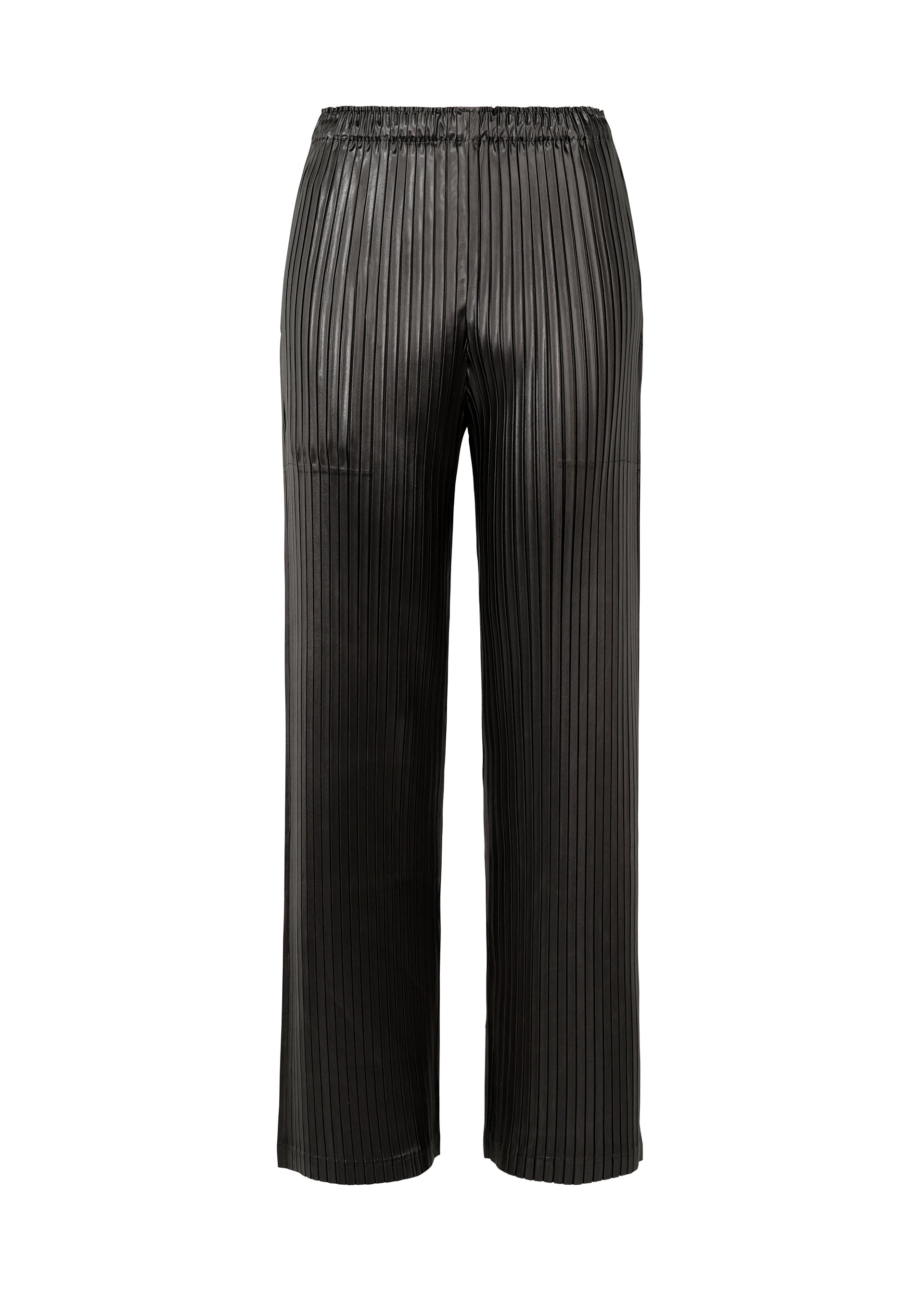 GLOSSED METAL PLEATS Trousers Black – ISSEY MIYAKE EU GLOSSED METAL PLEATS Trousers Black – ISSEY MIYAKE EU