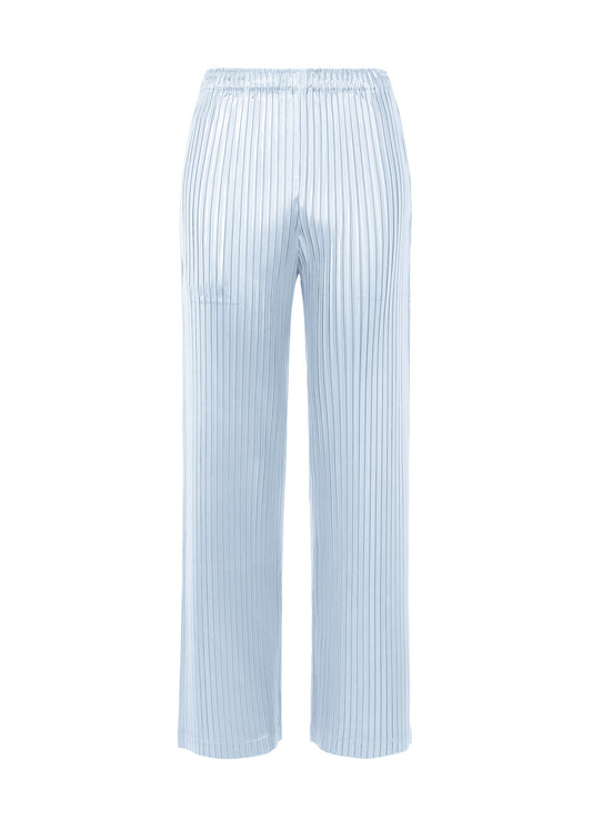 A product shot of the Issey Miyake GLOSSED METAL PLEATS trousers in .