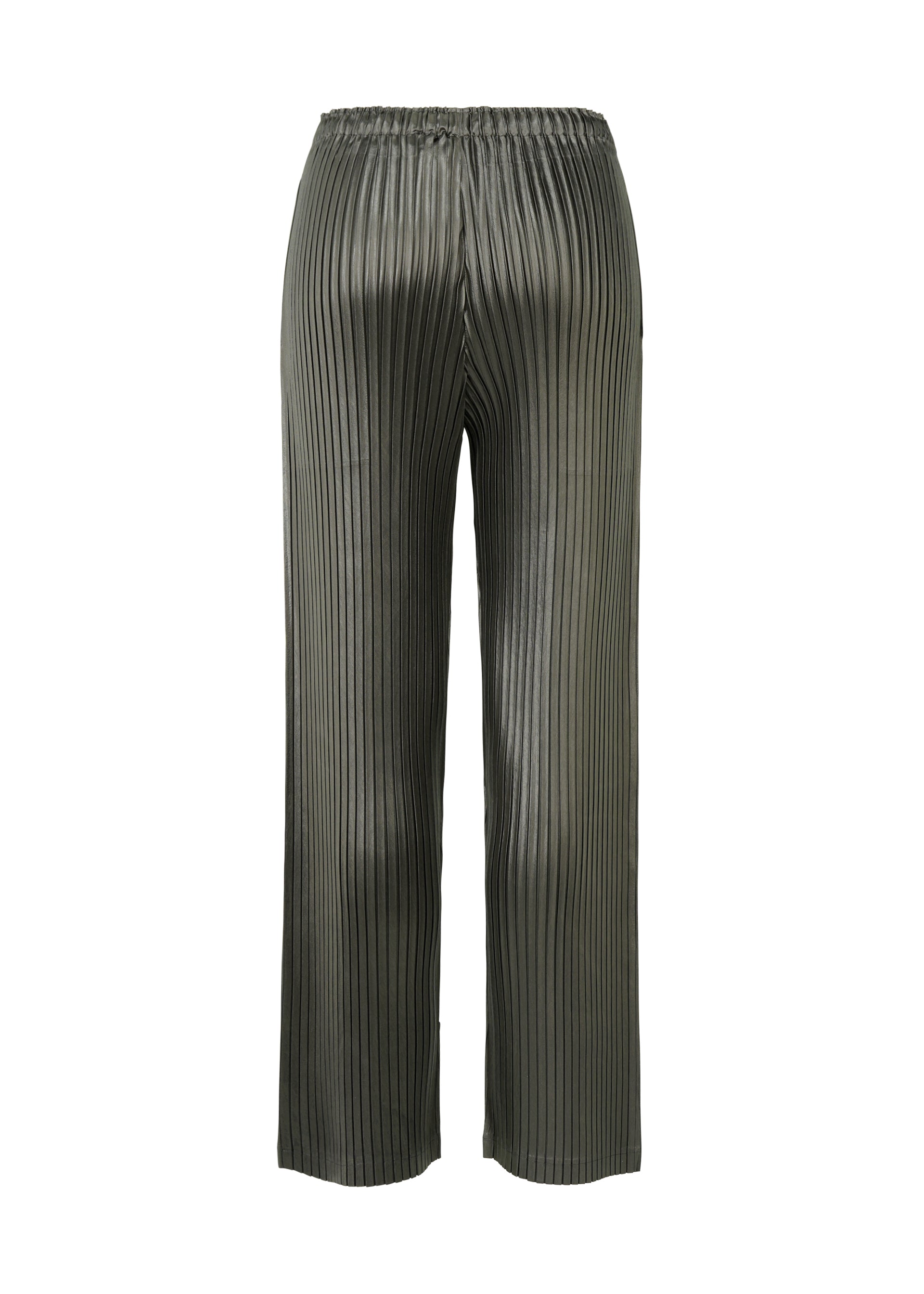 GLOSSED METAL PLEATS Trousers Green – ISSEY MIYAKE EU GLOSSED METAL PLEATS Trousers Green – ISSEY MIYAKE EU