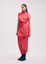 KNIT CONTOUR PLEATS Skirt Black