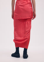 KNIT CONTOUR PLEATS Skirt Black