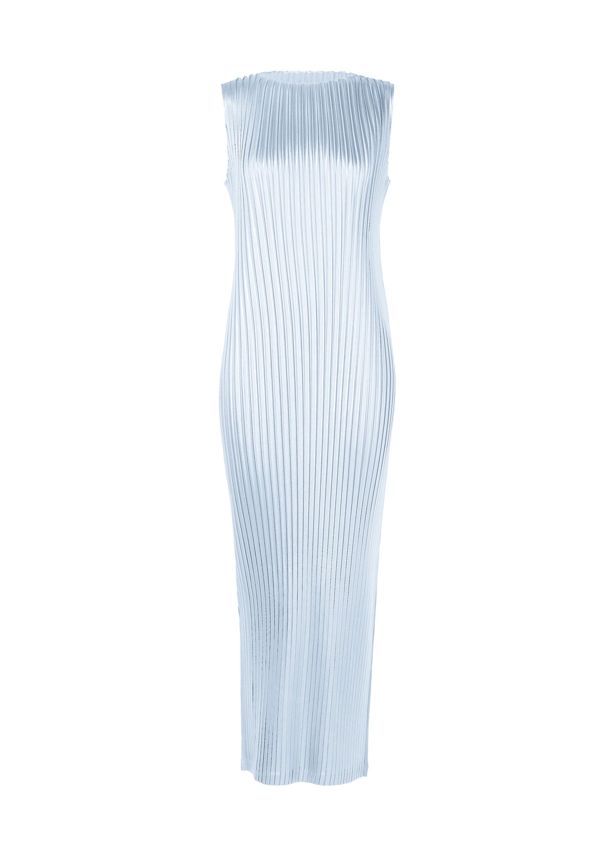 A product shot of the Issey Miyake GLOSSED METAL PLEATS dress in .