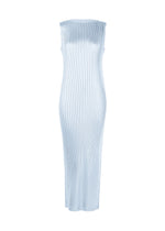 A product shot of the Issey Miyake GLOSSED METAL PLEATS dress in .