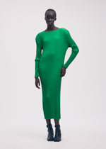 SLEEK PLEATS Dress White