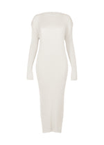 SLEEK PLEATS Dress White