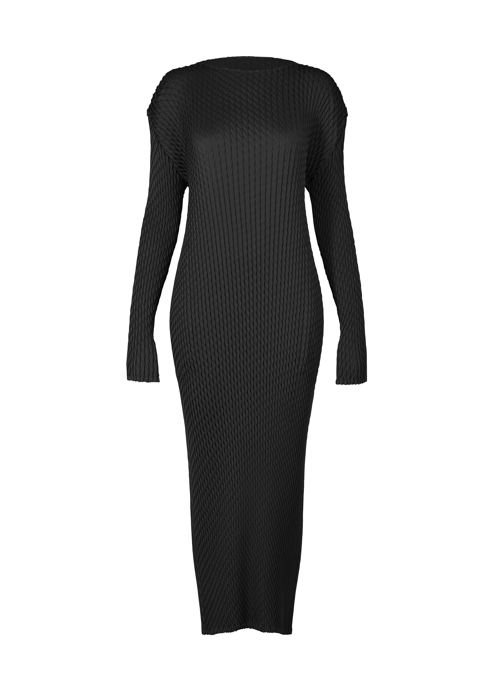 SLEEK PLEATS Dress Black