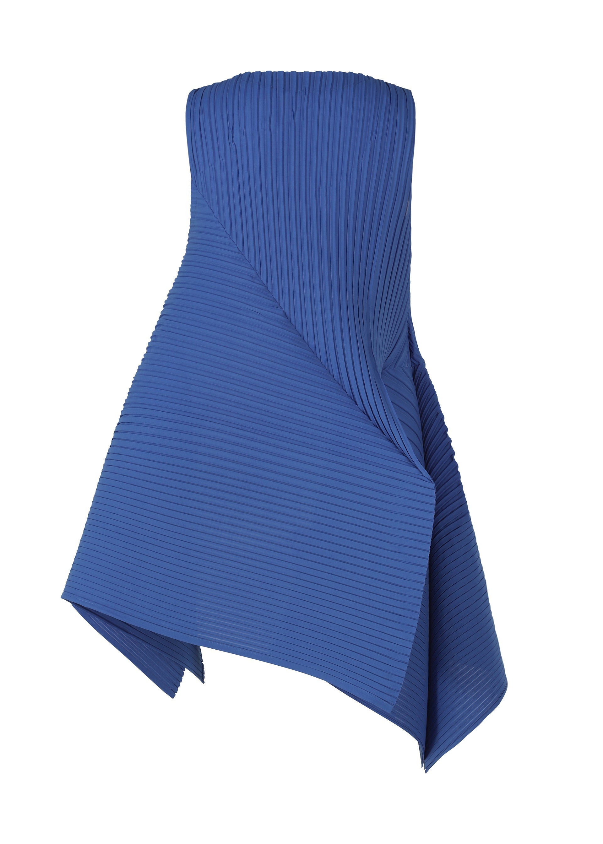 A detail shot of the ISSEY MIYAKE FOLD PLEATS dress.