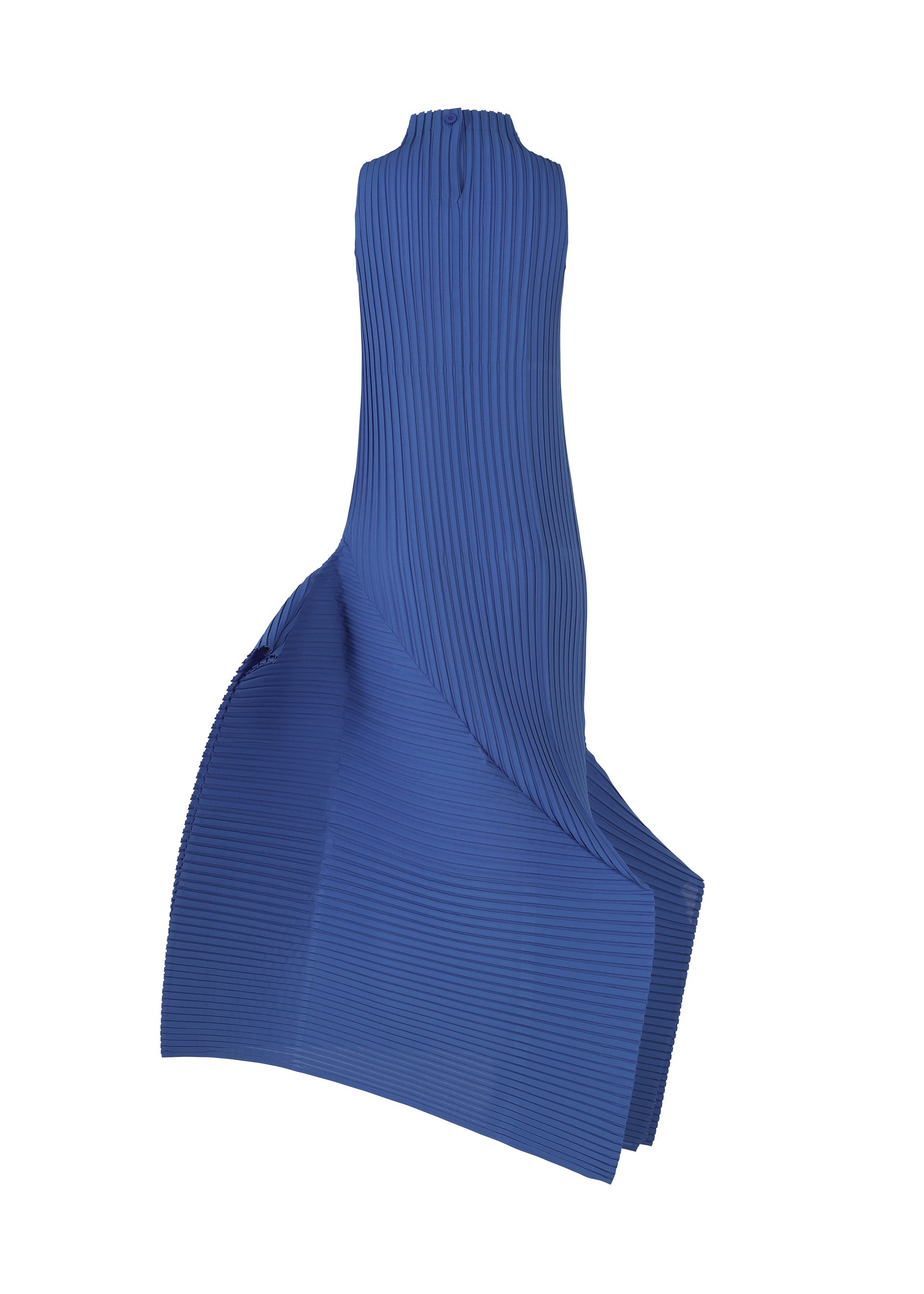 A detail shot of the ISSEY MIYAKE FOLD PLEATS dress.