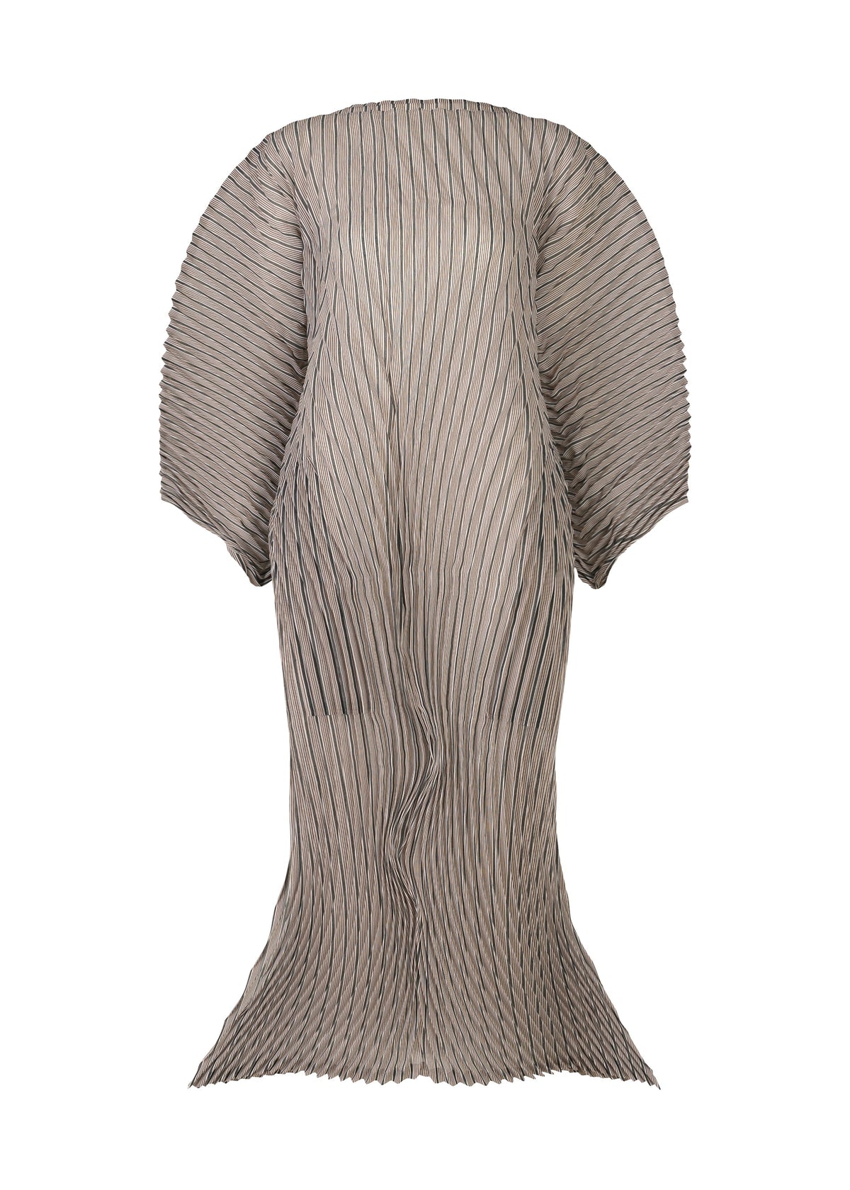 A product shot of the Issey Miyake GENERIC STRIPES HAND PLEATS dress in .