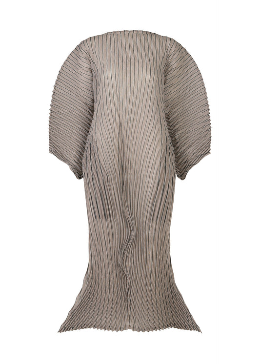 A product shot of the Issey Miyake GENERIC STRIPES HAND PLEATS dress in .