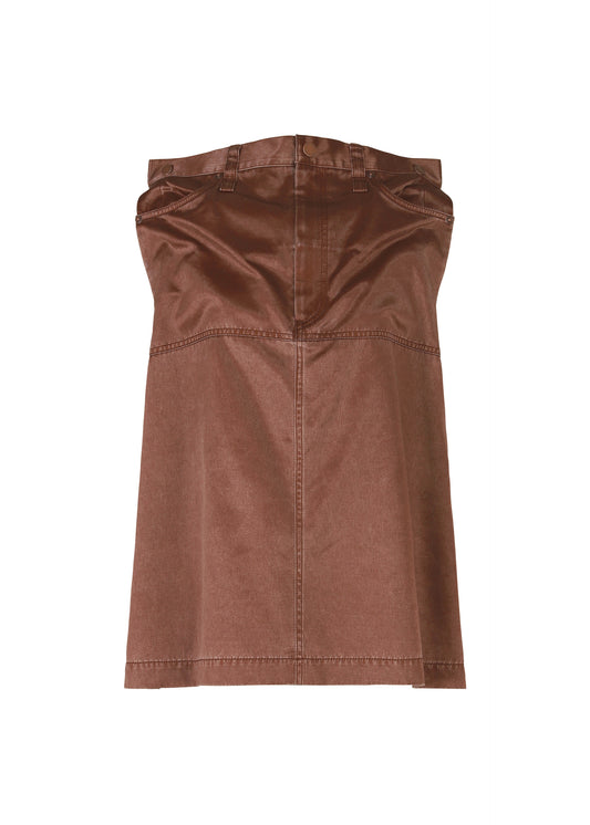 PSEUDO JEANS Top Brown