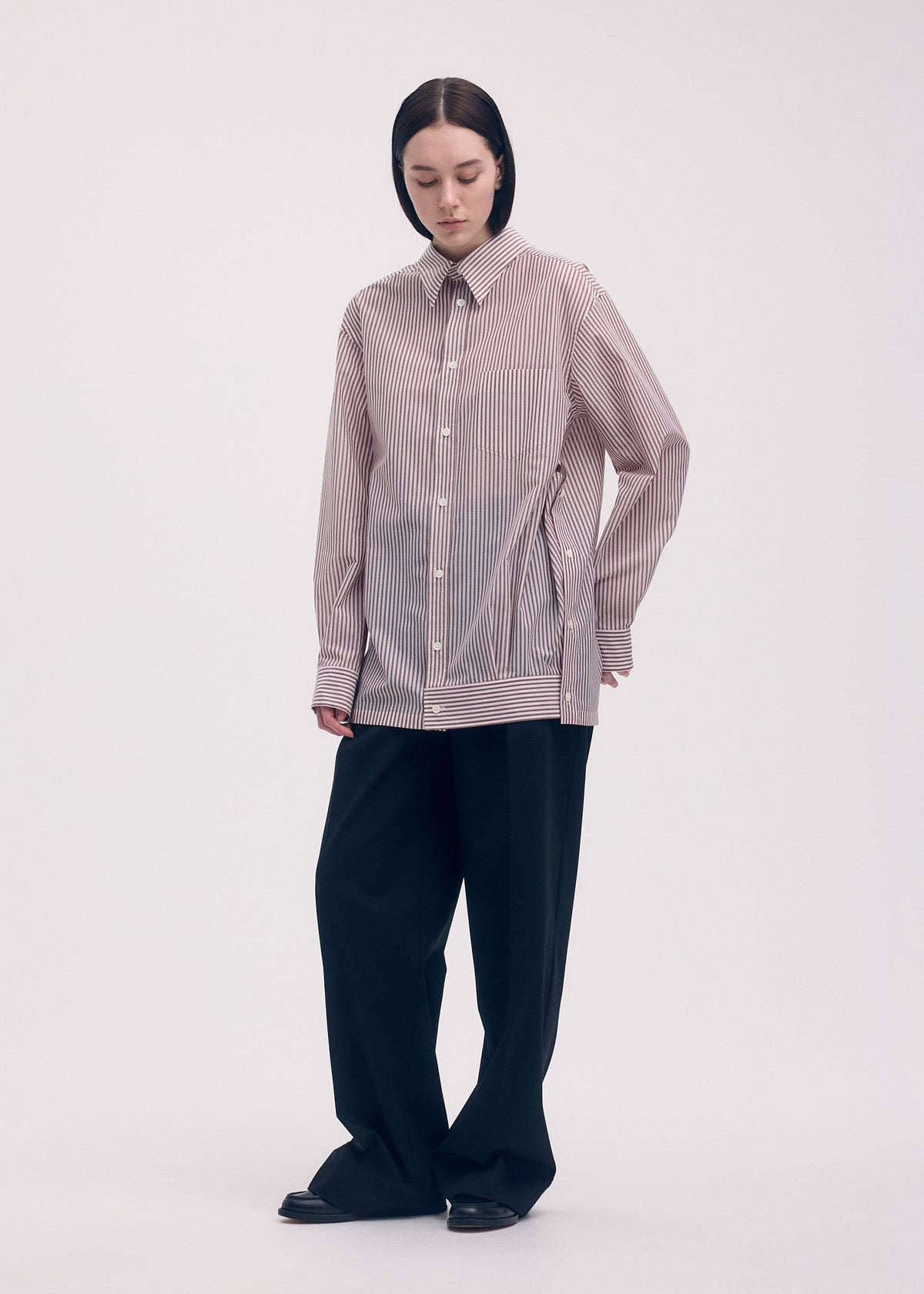 ODD SHIRT STRIPES Shirt Khaki-Hued