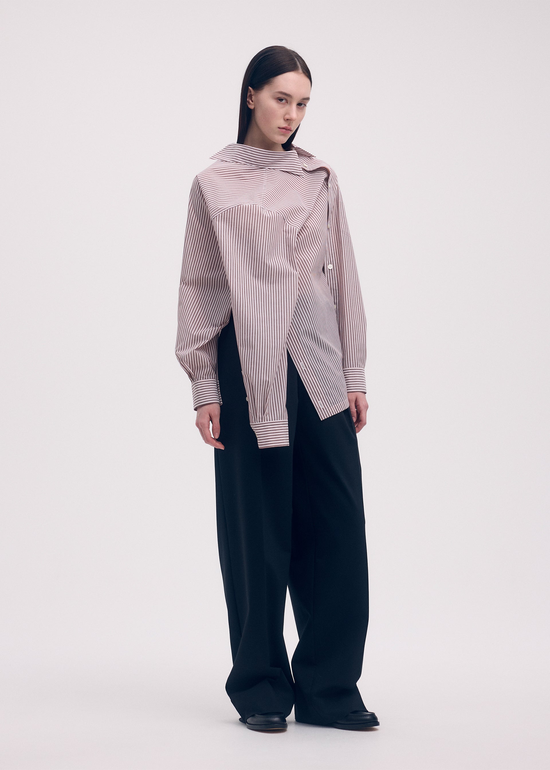 ODD SHIRT STRIPES Shirt Khaki-Hued