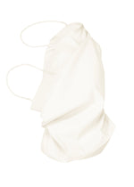 A product shot of the ISSEY MIYAKE PAPER BAG shirt in white (01).