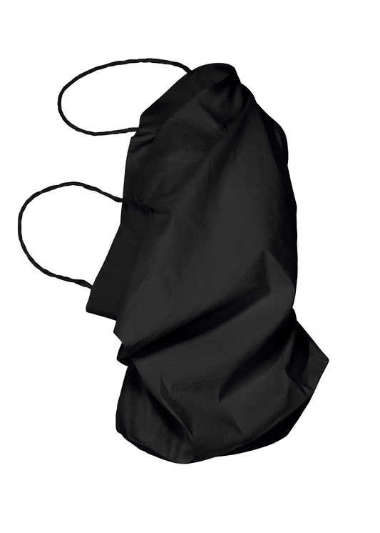 A product shot of the ISSEY MIYAKE PAPER BAG shirt in black (15).