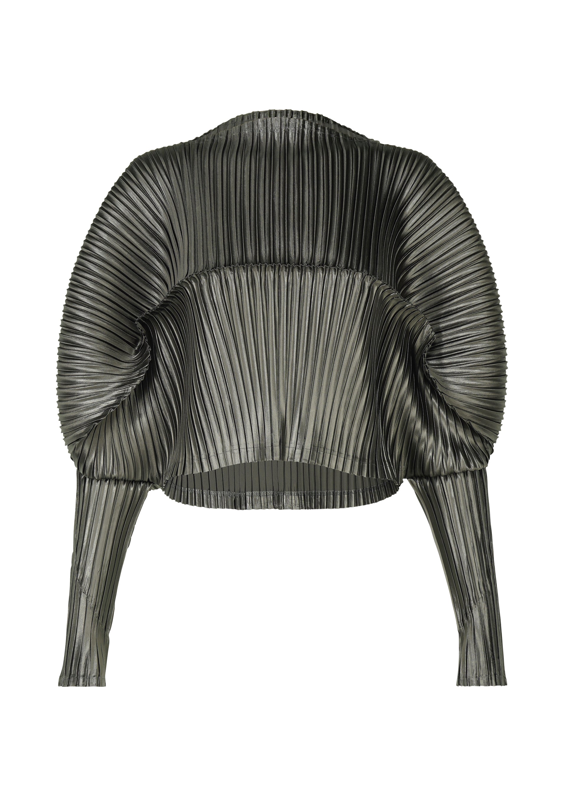GLOSSED METAL PLEATS Shirt Green – ISSEY MIYAKE EU