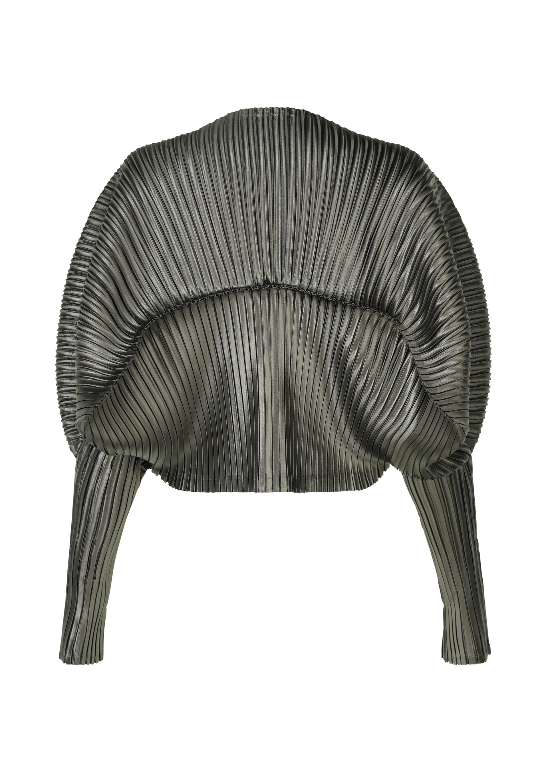 GLOSSED METAL PLEATS Shirt Green – ISSEY MIYAKE EU