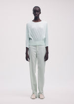 SUEDE LIKE PUFF PLEATS 