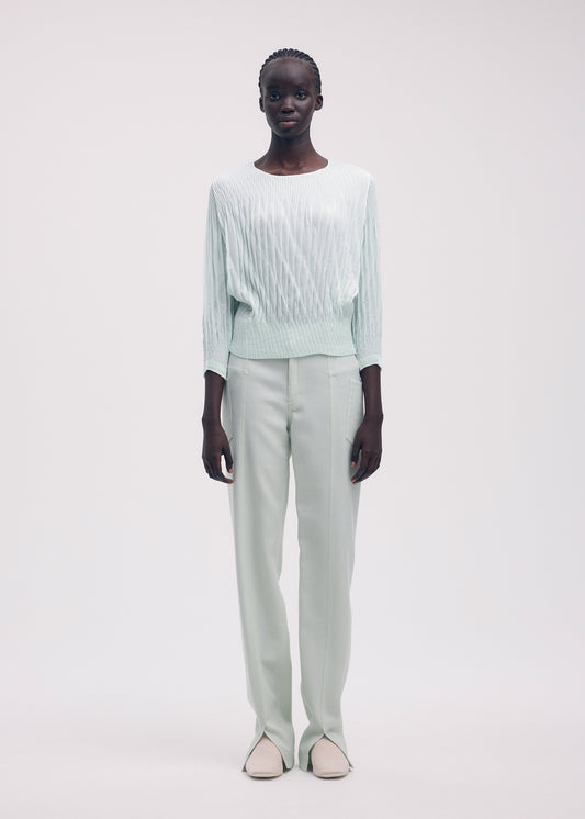 SUEDE LIKE PUFF PLEATS 