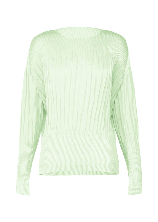 SUEDE LIKE PUFF PLEATS Top Mint