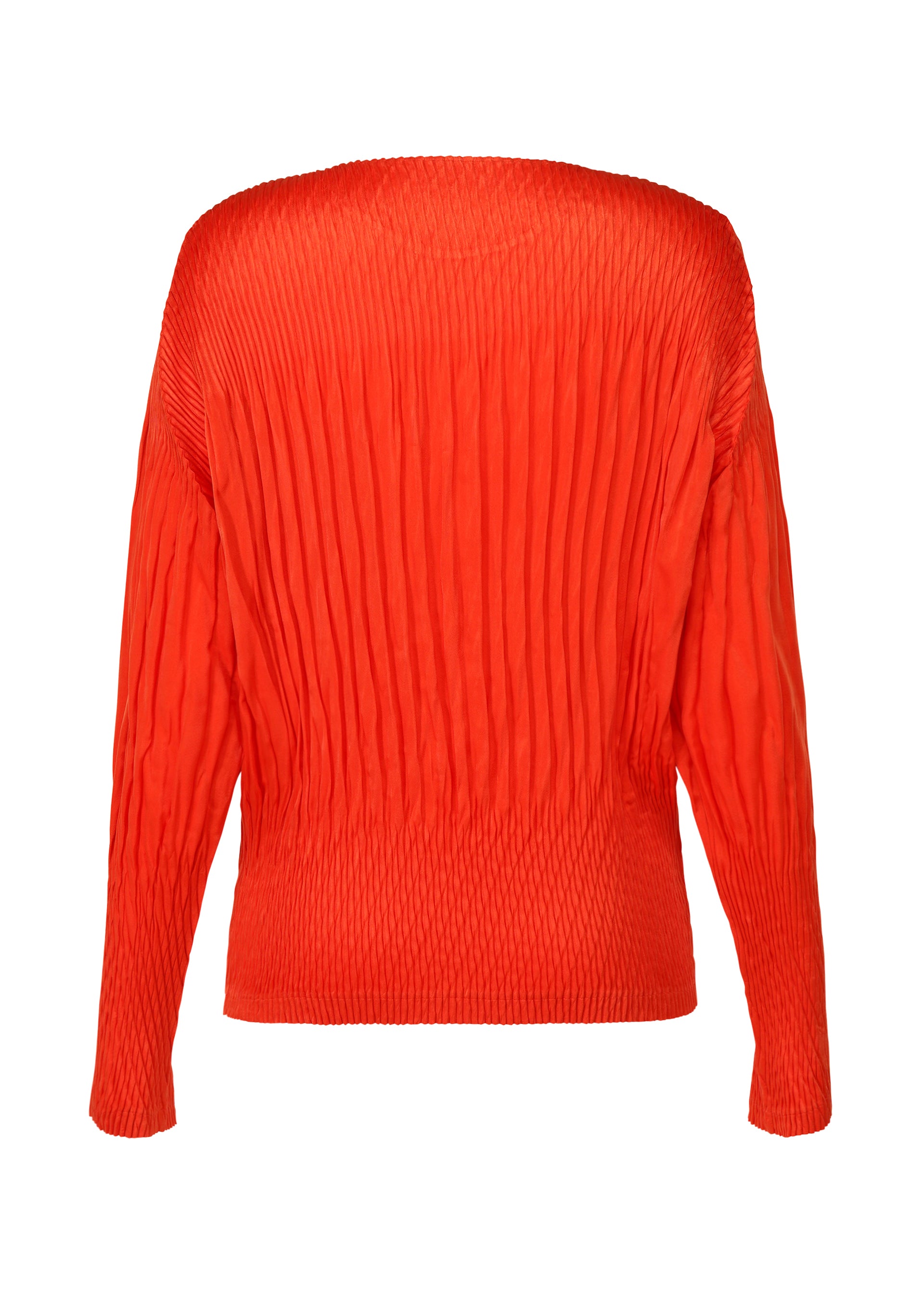 SUEDE LIKE PUFF PLEATS Top Black