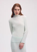 HATCHING PLEATS Top Black