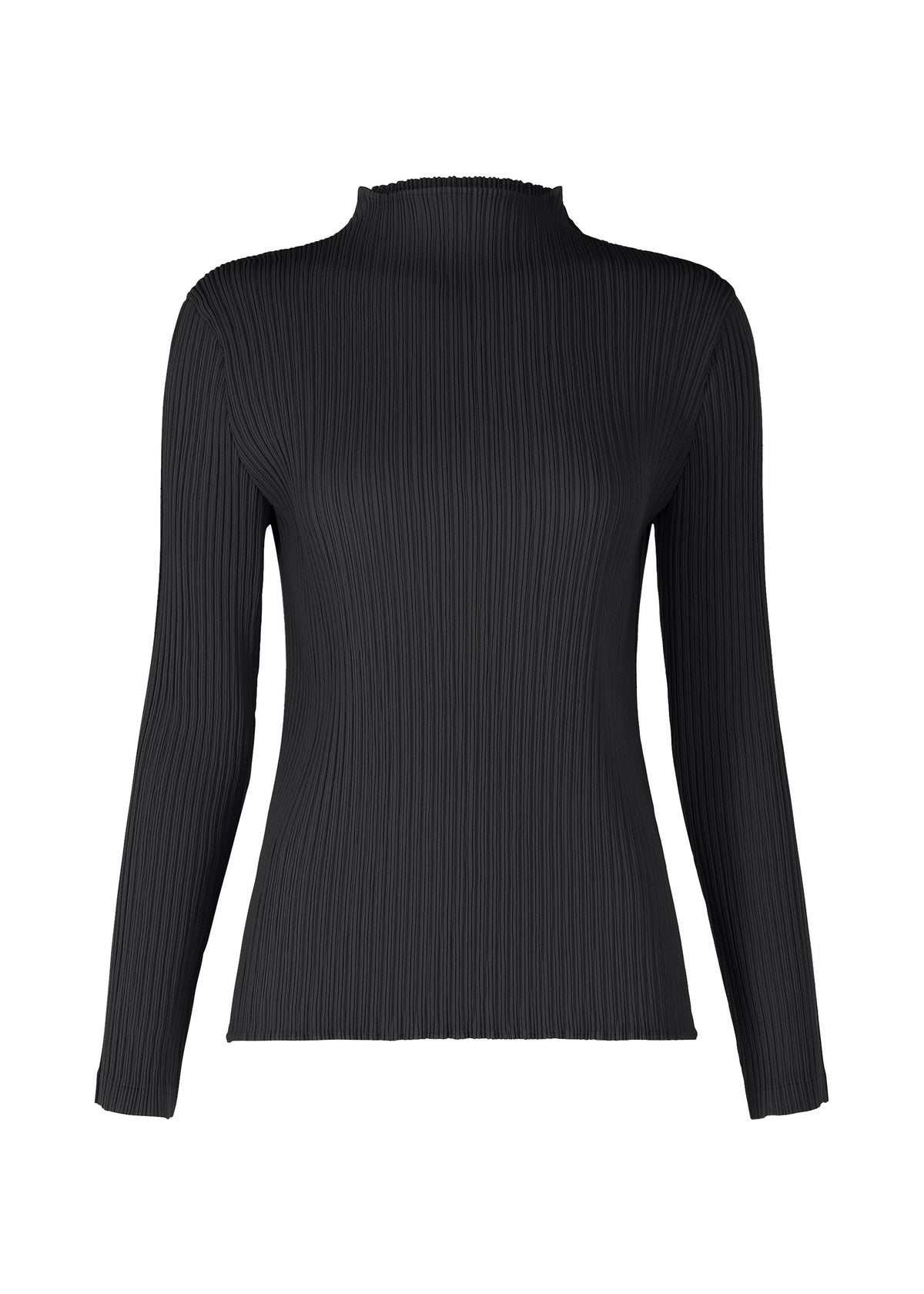 HATCHING PLEATS Top Black
