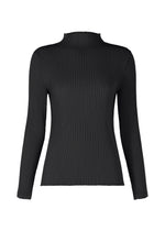 HATCHING PLEATS Top Black