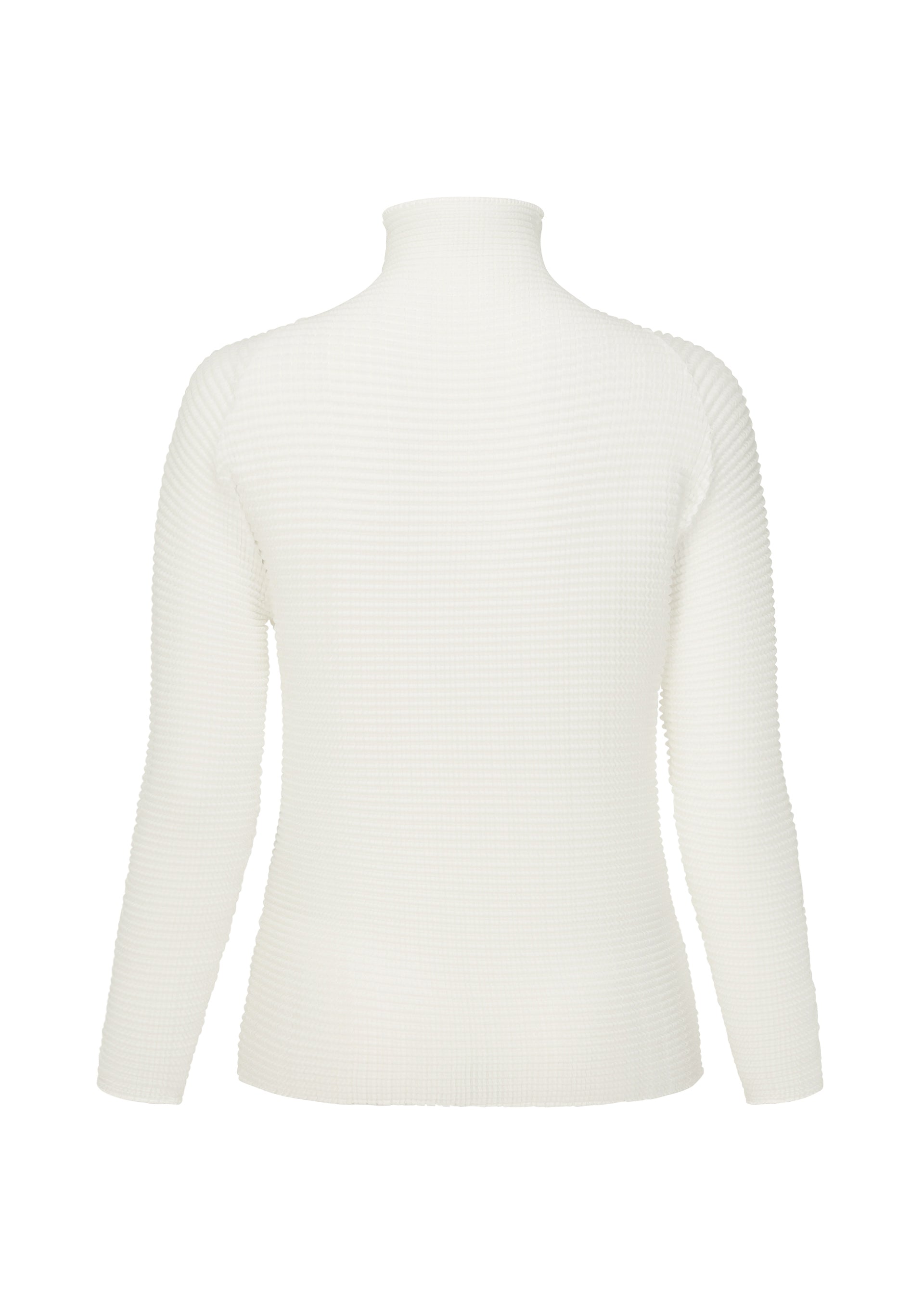 WOOLY PLEATS BK/WT-58 Top White – ISSEY MIYAKE EU