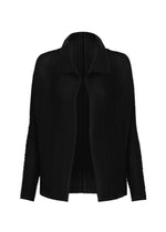 WOOLY PLEATS BK/WT-58 Cardigan Black