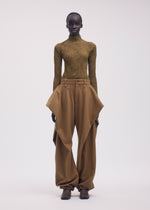 A model wears the Issey Miyake CHIFFON TWIST 3 prêt à porter.