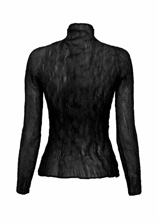 CHIFFON TWIST BK/WT-58 Top Black