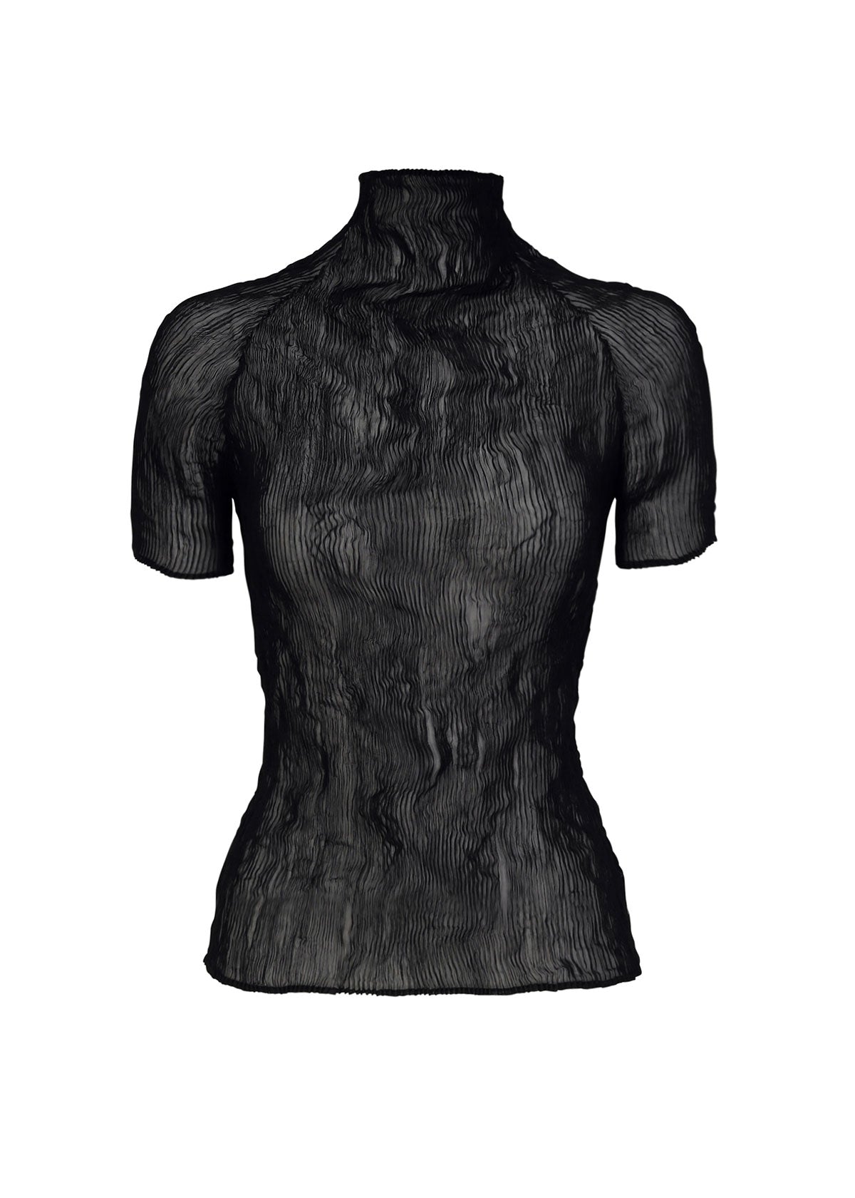 CHIFFON TWIST BK/WT-58 Top Black