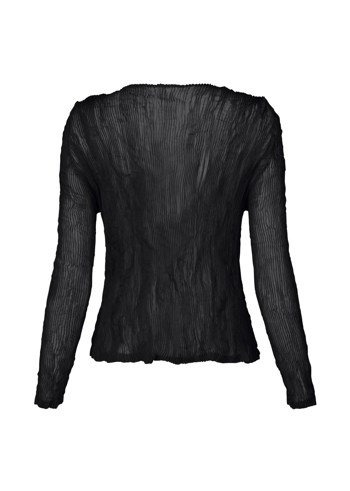 CHIFFON TWIST BK/WT-58 Cardigan Black