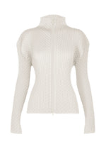 SLEEK PLEATS Cardigan White