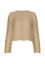 A product shot of the Issey Miyake SHIFTED MISTY PLEATS cardigan in .