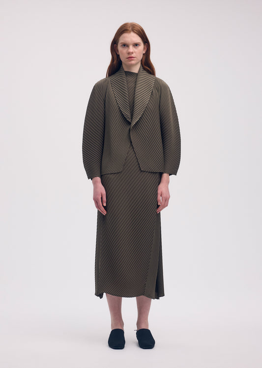 SOFT FOLD PLEATS Cardigan Blue